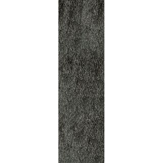 Hand Tufted Posh Shag Charcoal Rug (23 x 8)