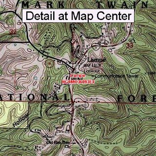 USGS Topographic Quadrangle Map   Lampe, Missouri (Folded