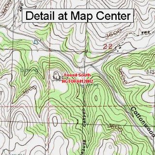 USGS Topographic Quadrangle Map   Fossil South, Oregon