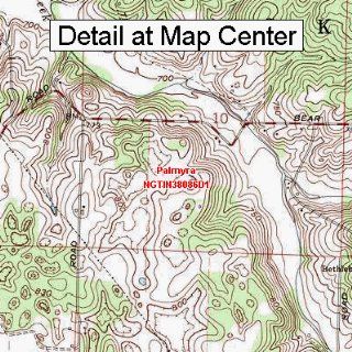 USGS Topographic Quadrangle Map   Palmyra, Indiana (Folded