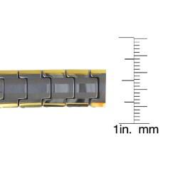Mens Tungsten Gold Plated Link Bracelet (11.8 mm)