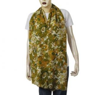Indian Shawls Scarves in Wool & Blend Silk 72 X 27 Inches Clothing