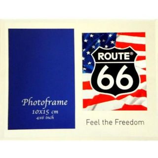 66 drapeau USA   Achat / Vente CADRE ET PELE MELE Cadre photo Route 66