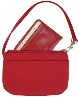 Buxton Wristlet for Women with Removable ID Carrier Red