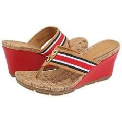 Tommy Hilfiger Posy Red/Natural Sandals