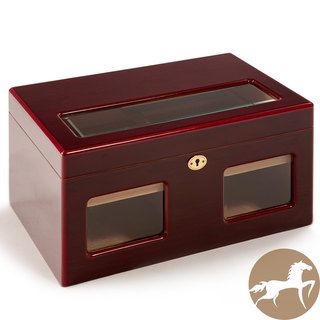 Christopher Knight Home Glass Top Cherry Humidor