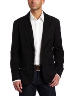 Kenneth Cole Mens Two Button Solid Blazer Clothing