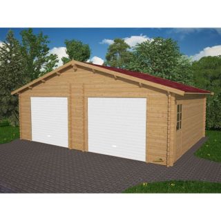 Garage bois   43.65 m²   7.30 x 5.98 m   43 mm   Achat / Vente GARAGE