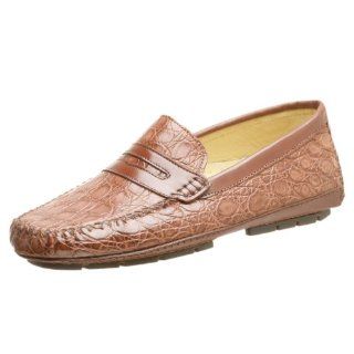  Zelli Mens Darlington Driving Moccasin,Brown Croc,9 M Shoes
