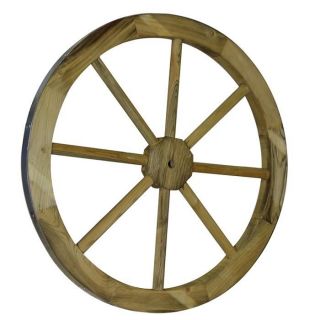 Roue décorative en bois. Diamètre 75 cm. En pin sylvestre traité