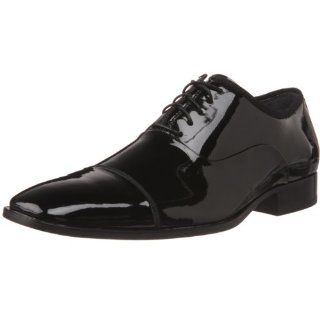  Calvin Klein Mens Eric Oxford,Black Patent,8.5 M US Shoes