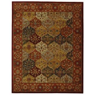Handmade Heritage Bakhtiari Multi/ Red Wool Rug (4 x 6)