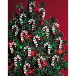 Holiday Beaded Ornament Kit Mini Candy Canes 2 Makes 24