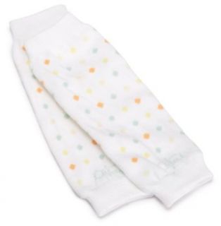 Babylegs Girls Citrus Dot Leg Warmer, White/Multi, 0 3