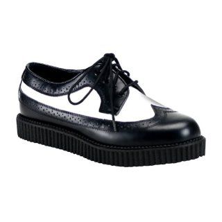 Inch MENS SIZING Creeper Shoes Wing Tip Spectator Oxfords Black