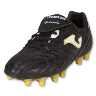 Joma Granada Firm Ground Soccer Shoes (Black/White/Yellow)