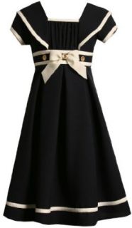 Bonnie Jean Girls 7 16 Nautical Dress,Navy,7 Clothing