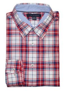 Tommy Hilfiger Men Checkard Logo Long Sleeve Shirt (S