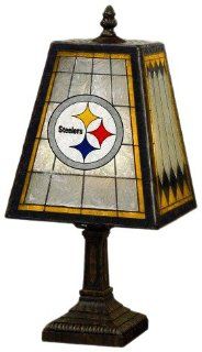 NFL Pittsburgh Steelers 14 Inch Art Glass Lamp Sports
