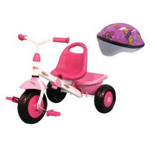 Kettler Kiddi O Layana Trike With Razor Pink Butterfly Toddler Helmet
