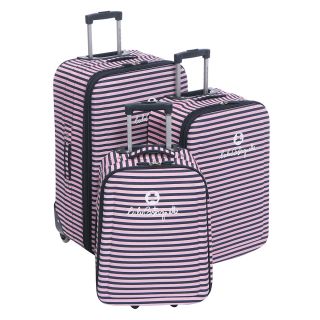 LULU CASTAGNETTE Set de 3 valises trolley CPH Rose   Achat / Vente