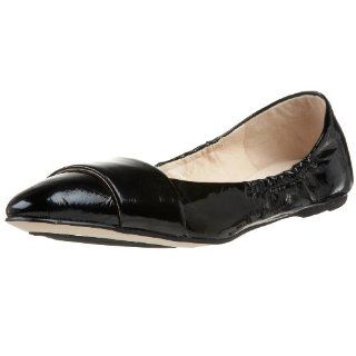 by ALL BLACK Womens Banded Two Tone Ballet Flat,Black,11 M US Shoes