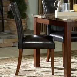 ETHAN HOME Keith 5 piece Faux Marble Top Table with Faux Leather