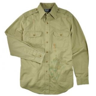 Polo Ralph Lauren Mens Custom Fit Military Twill Shirt