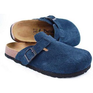  Betula Licensed by Birkenstock Navy Suede Clog Size 42 Shoes