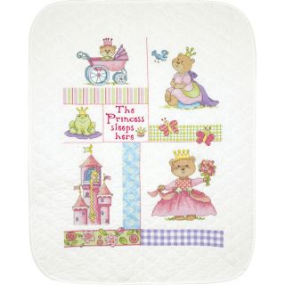 Baby Hugs Baby Princess Quilt Stamped Cross Stitch Kit