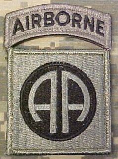 82nd Airborne Division ACU Patch with Airborne Tab