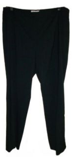 Womens Calvin Klein Pants Slacks Size 14W (Navy With Pin