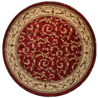 Veronica Red Area Rug (53 Round)