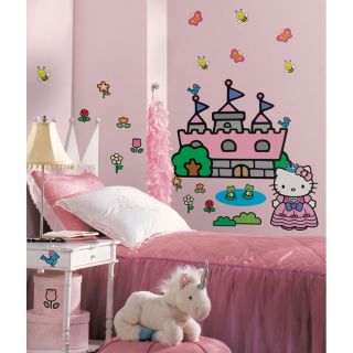RoomMates Hello Kitty   Calcomanía gigante para pared, castillo de