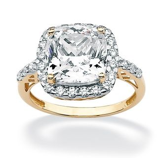 Ultimate CZ 10k Yellow Gold Cubic Zirconia Ring