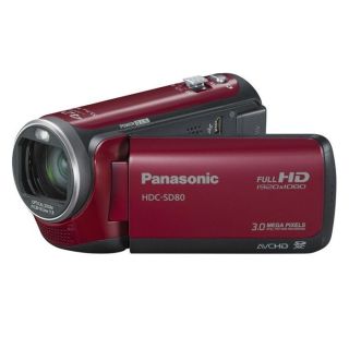 PANASONIC HDC SD80 rouge   Achat / Vente CAMESCOPE PANASONIC HDC SD80