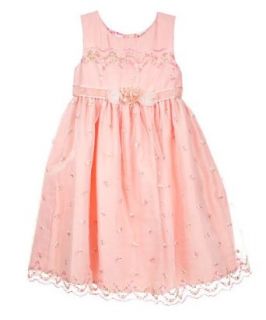 Little Bitty Embroidered Flora Holiday dress, 2T Clothing