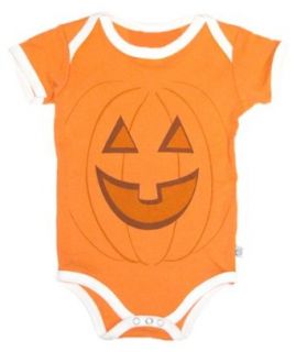 Jack o lantern Pumpkin Halloween Baby Bodysuit, Orange