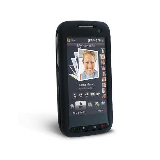 Eforcity Black Snap on Rubber Coated Case for HTC Touch Pro 2 (CDMA