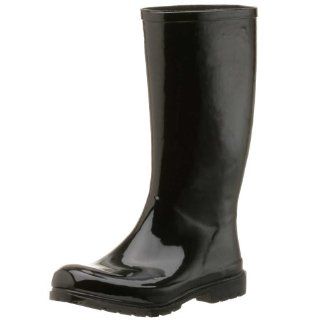  On Your Feet Womens Satra Rubber Rain Boot,Black,6.5 M Shoes