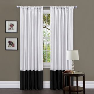 Lush Decor Black/ White 84 inch Covina Curtain Panels (Set of 2) $42