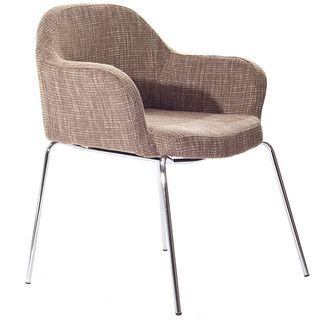 Oatmeal Tweed Saarinen Style Arm Chair