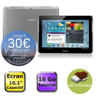 Samsung Galaxy Tab 2 10.1 Wifi 16Go Silver   Achat / Vente TABLETTE