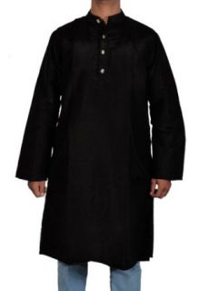Casual Wear Indian Semi Silk Mens Long Kurta with Standing