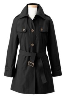 TravelSmith Womens Plus Size Waterproof Belted Trench