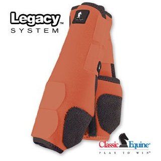 Classic Equine Legacy Boots   Front   Medium   Orange