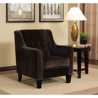 Hamilton Dark Brown Fabric Armchair