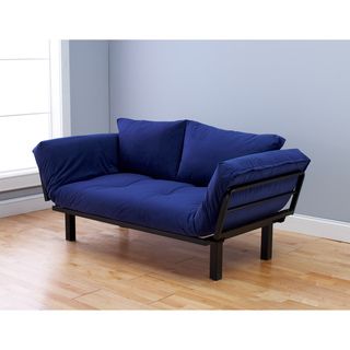 Eli Spacely Black Metal and Posh Blue Multi flex Daybed Lounger