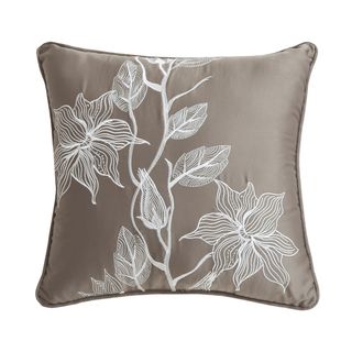 Juliana Embroidered Decorative Leaf Pillow