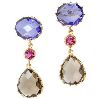 Michael Valitutti/ Colette Two tone Multi gemstone Earrings